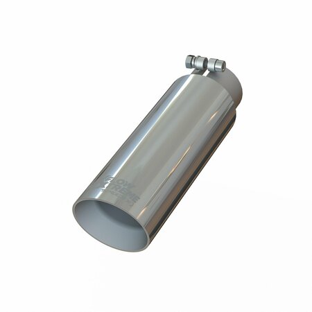 SPEEDFX EXHAUST TIPS 3 Inch Inlet 4 Inch Outlet 304 Stainless Steel Round Angle Cut Double Wall Constru TP003040